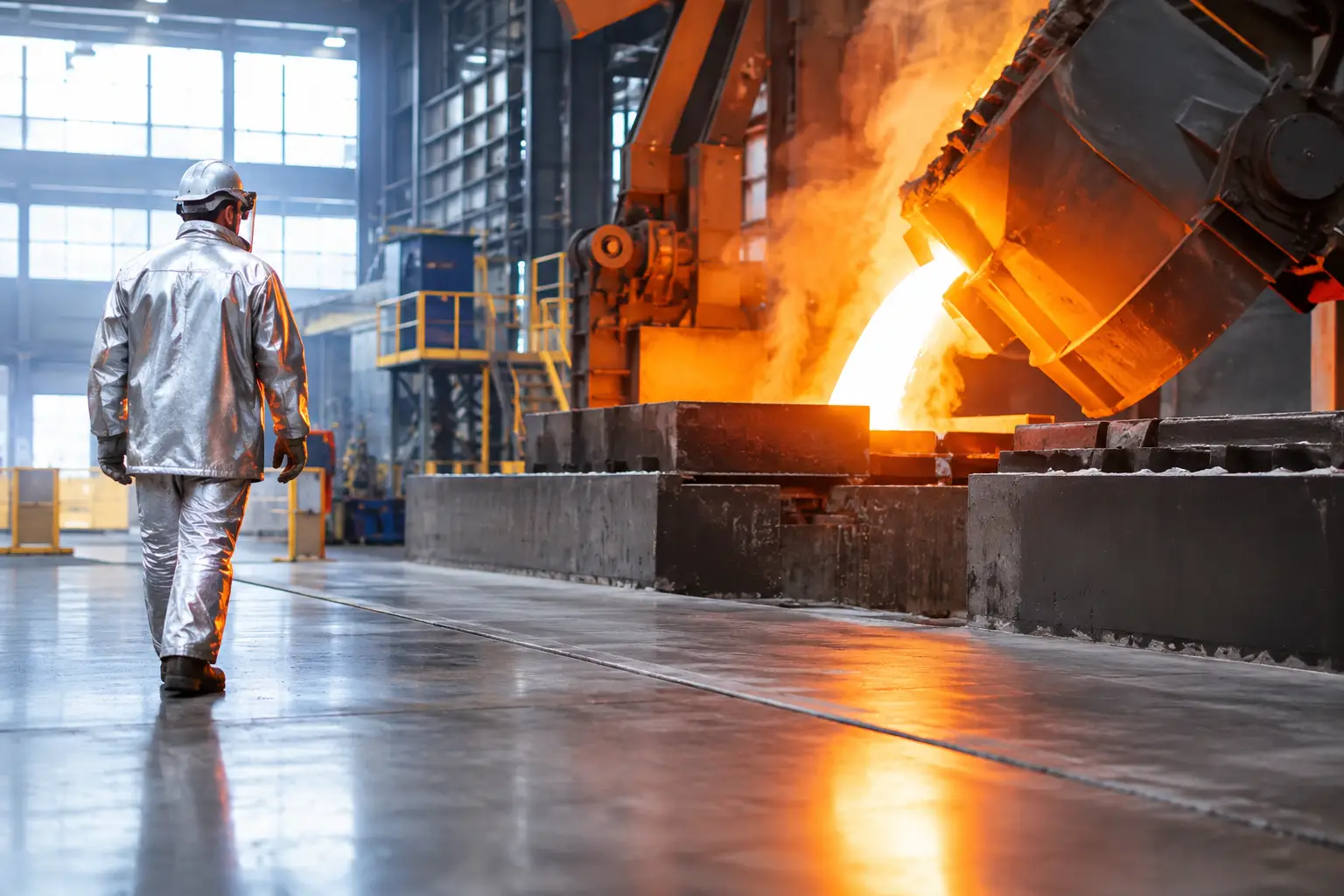 Hittebestendige industrievloer voor zware processen