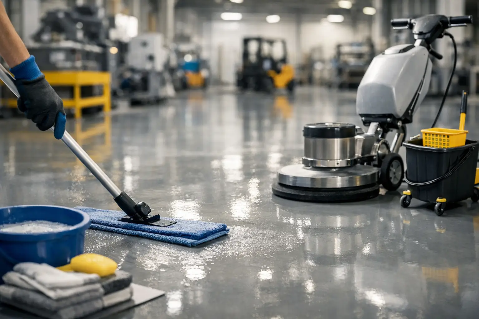 Onderhoud industriële gietvloer: zo blijft hij sterk